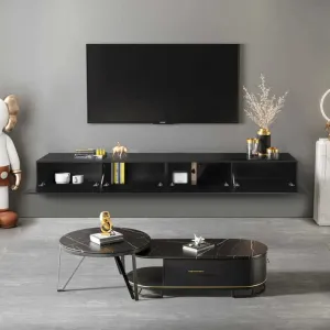 خزانة تلفاز عائمة حديثة بسيطة مثبتة على الحائط - Modern Simple Wall Mounted Floating TV Cabinet