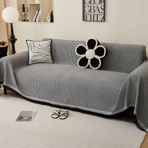 180x340cm Dark Grey Premium Polyester Sofa Throw Blanket | Multi-Seasonal Use | Sofa Protector