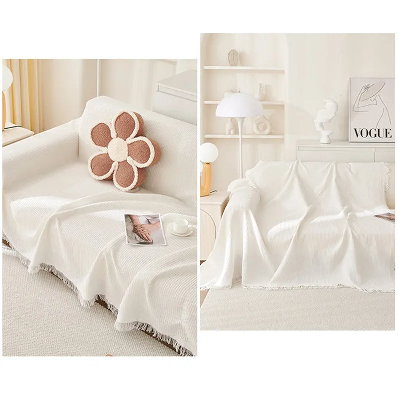 180x340cm Dark Grey Premium Polyester Sofa Throw Blanket | Multi-Seasonal Use | Sofa Protector