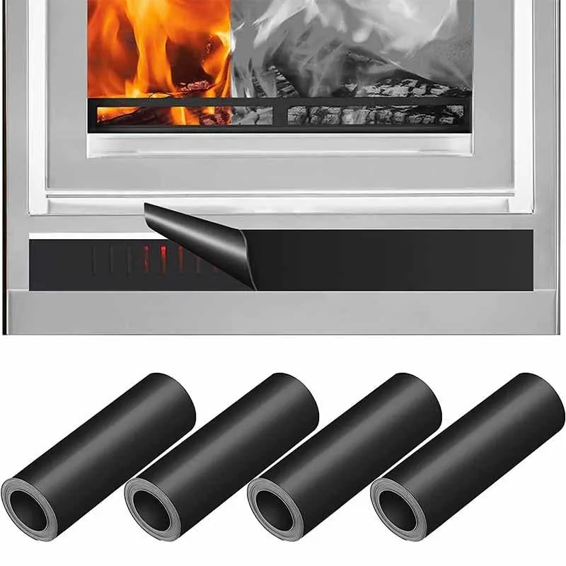 2-pack Magnetic Fireplace Draft Stopper - 91.44 x 10.16cm - Block Cold Air