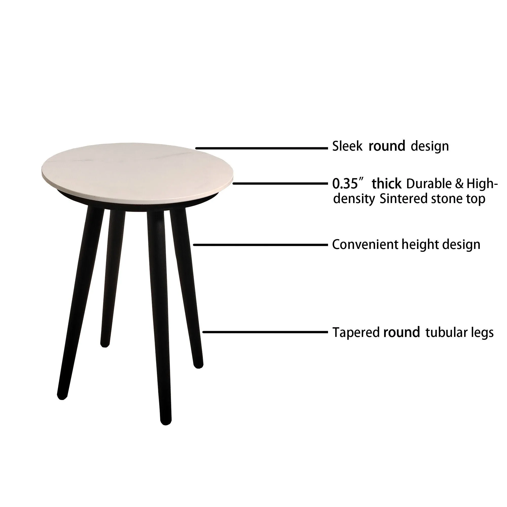 3 Piece Outdoor Patio Chaise Lounge Set, 2 Chaise & 1 End Table With Modern Tapered Feet, Pneumatic Adjustable Backrest For Effortless Reclining, Wheels, Sunbrella Cushion - Ember Black by Couch.com