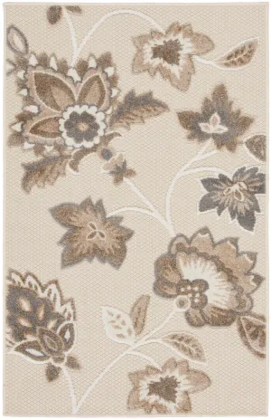 Aloha Beige Farmhouse Indoor/Outdoor Rug