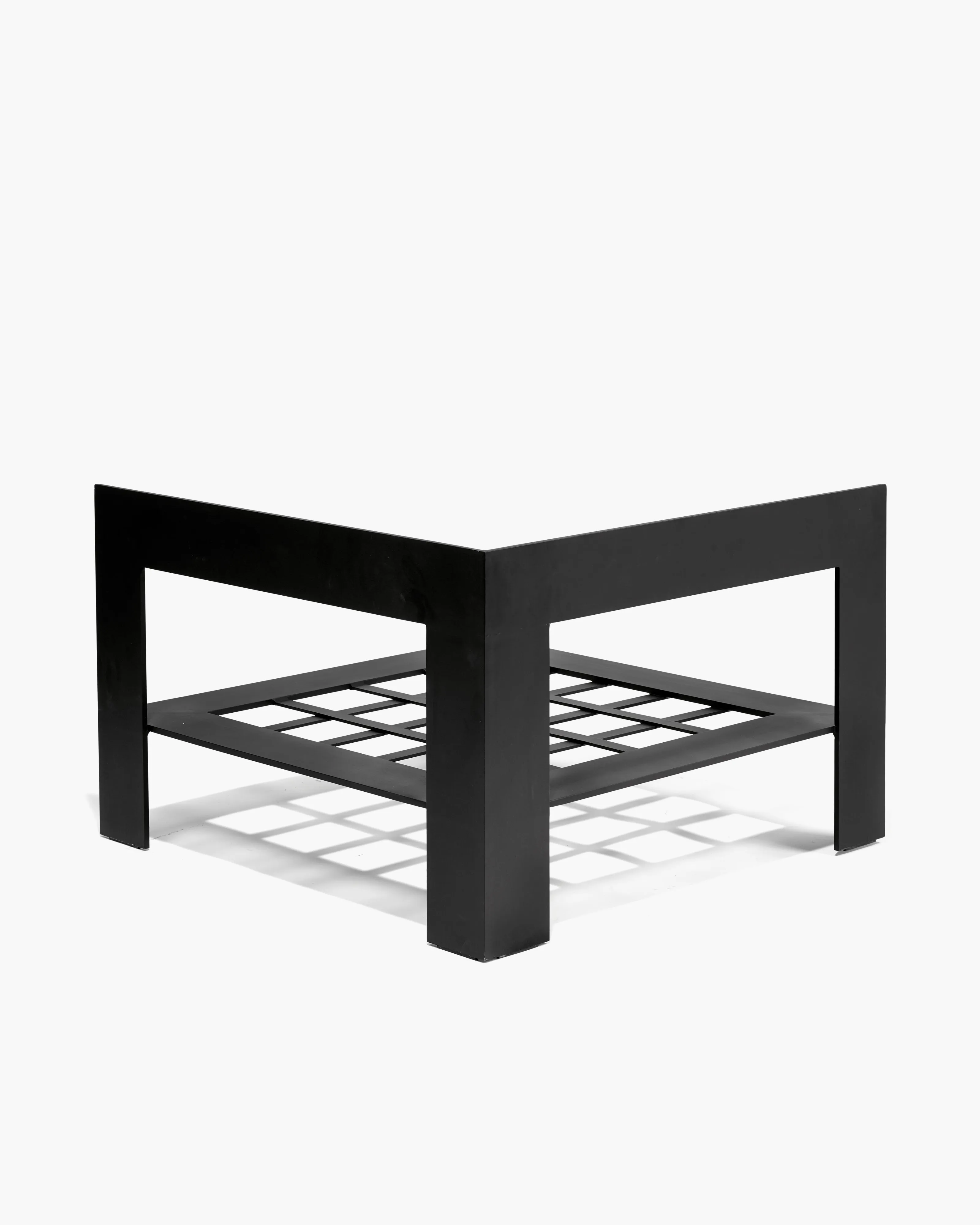 Bench corner seat incl cushion indoor grey