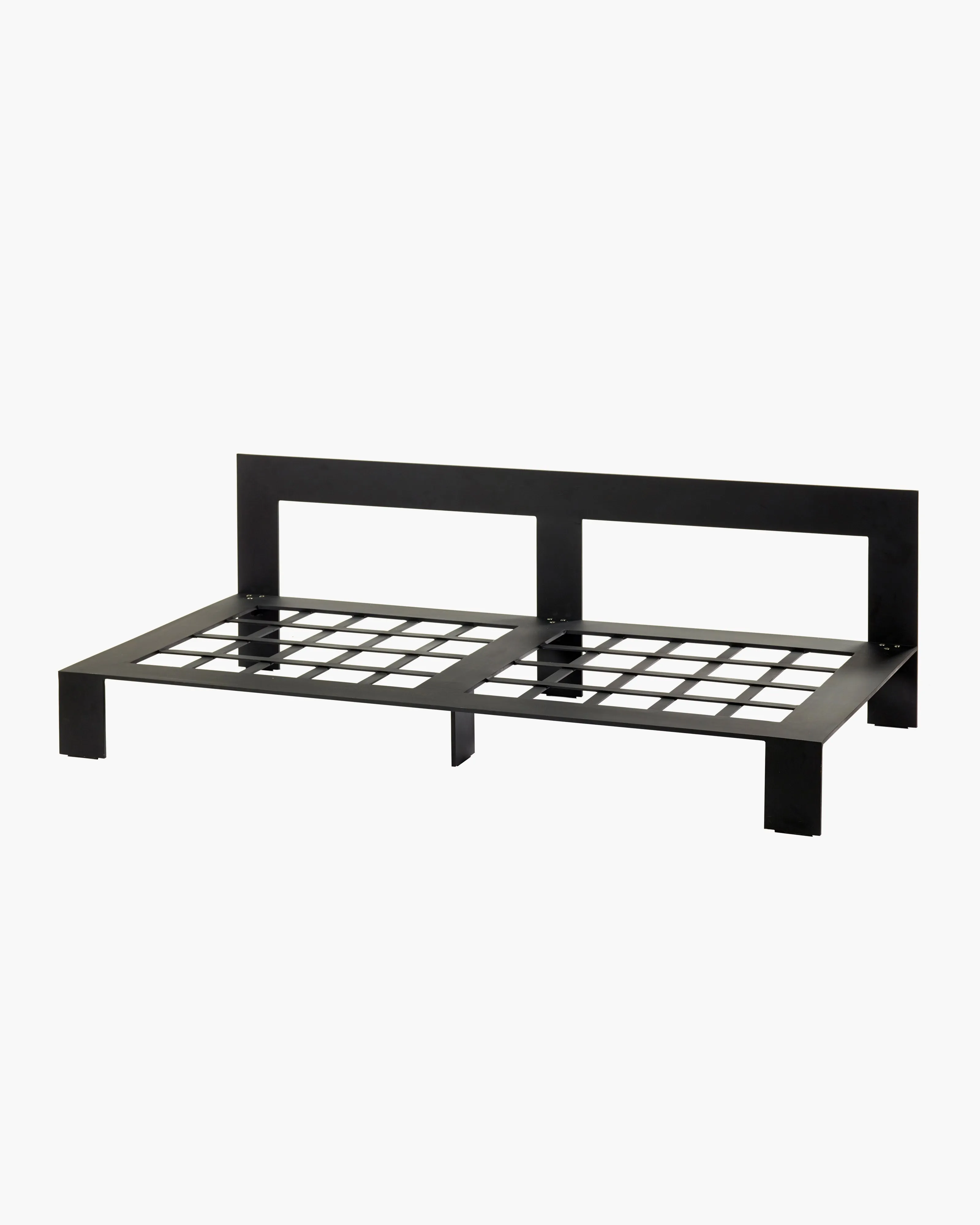 Bench two seater incl cushion indoor white