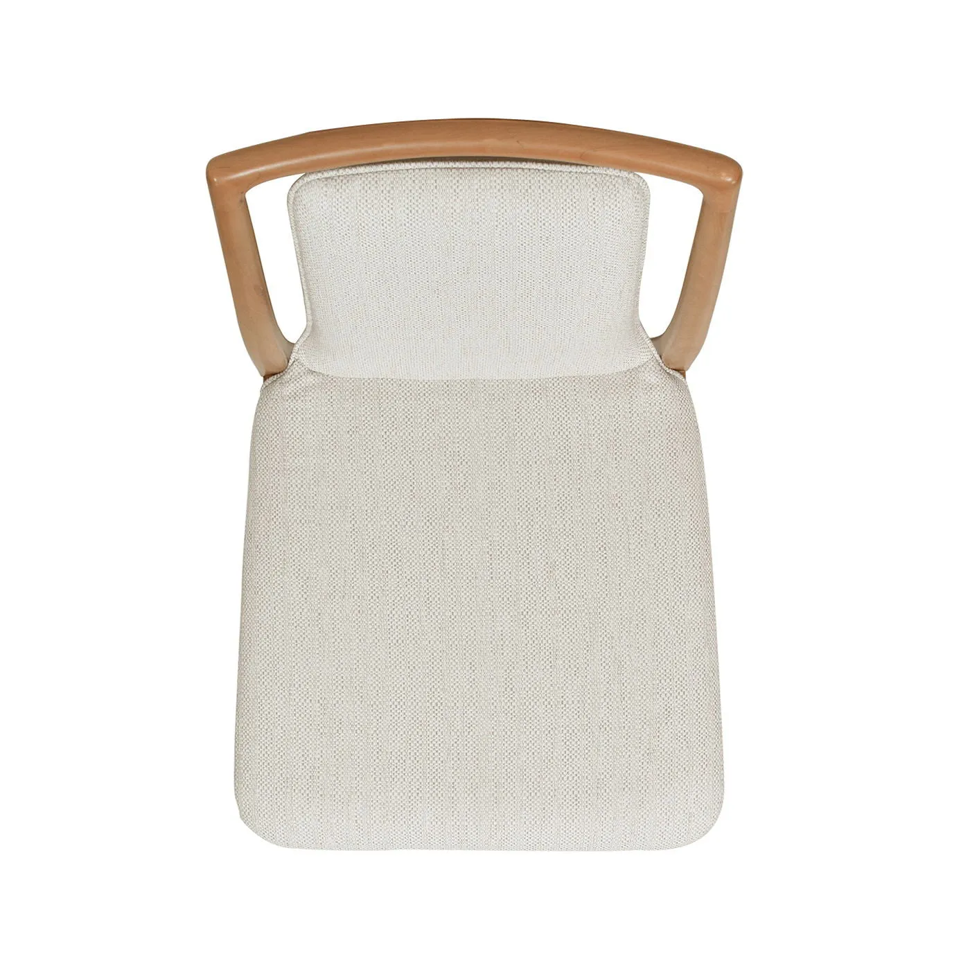 Couch.com Scandi Upholstered Dining Chair, Stain Resistant High (Set of 2) Natural Light Brown / White Pepper, Set of 2, Durable Design, Fabric Construction, White Finish by Couch.com