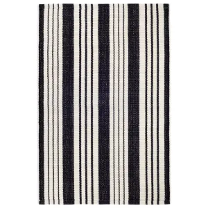 Dash & Albert Birmingham Black Indoor Outdoor Rug