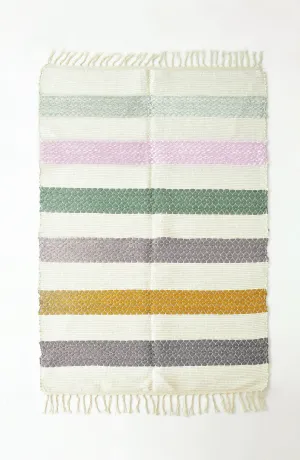 Handmade Recycled Cotton RUG 5.67 ft x 4 ft (H-RUGS-22-016)