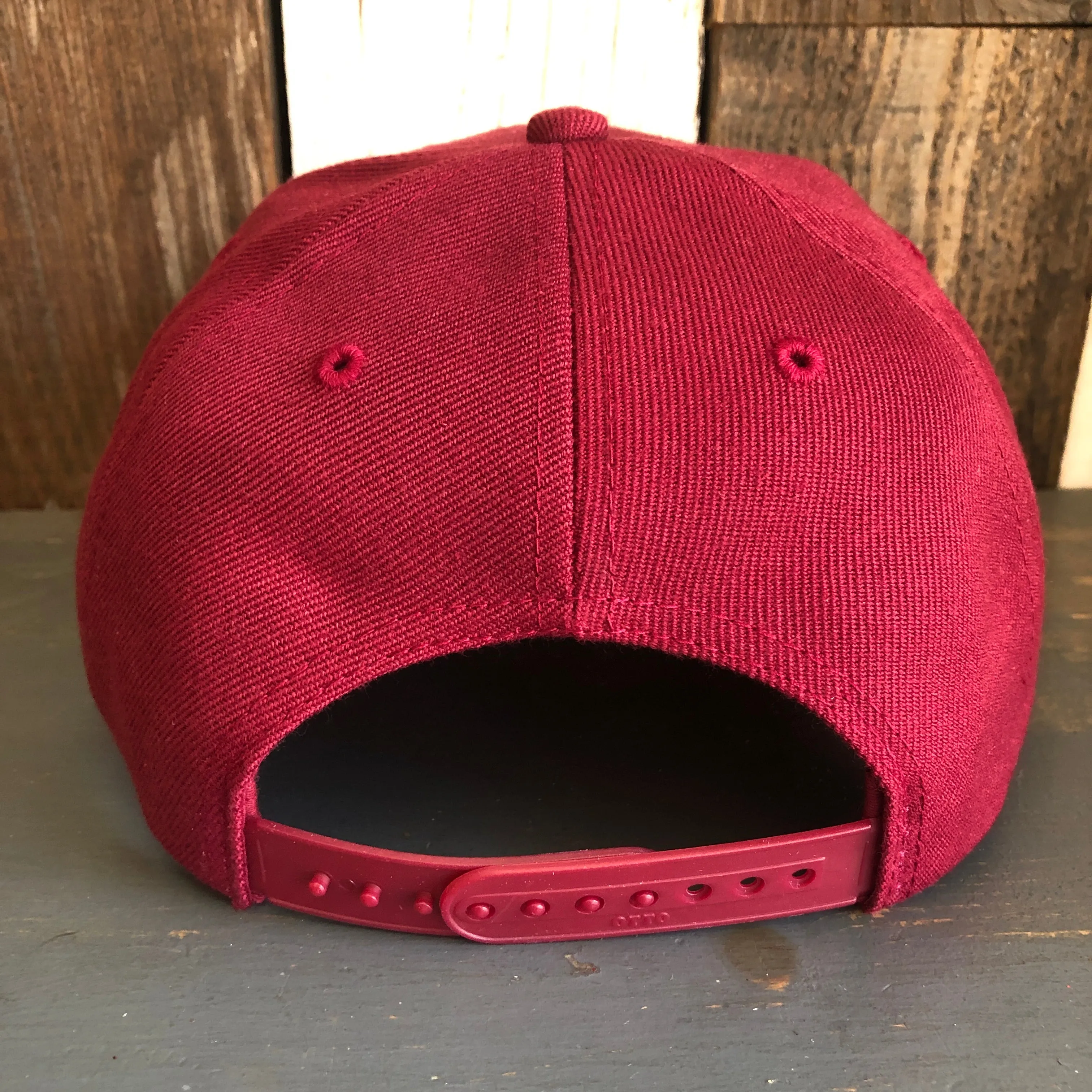 Hermosa Beach GOLF CARTS & YOGA PANTS 6 Panel Mid Profile Baseball Cap - Maroon