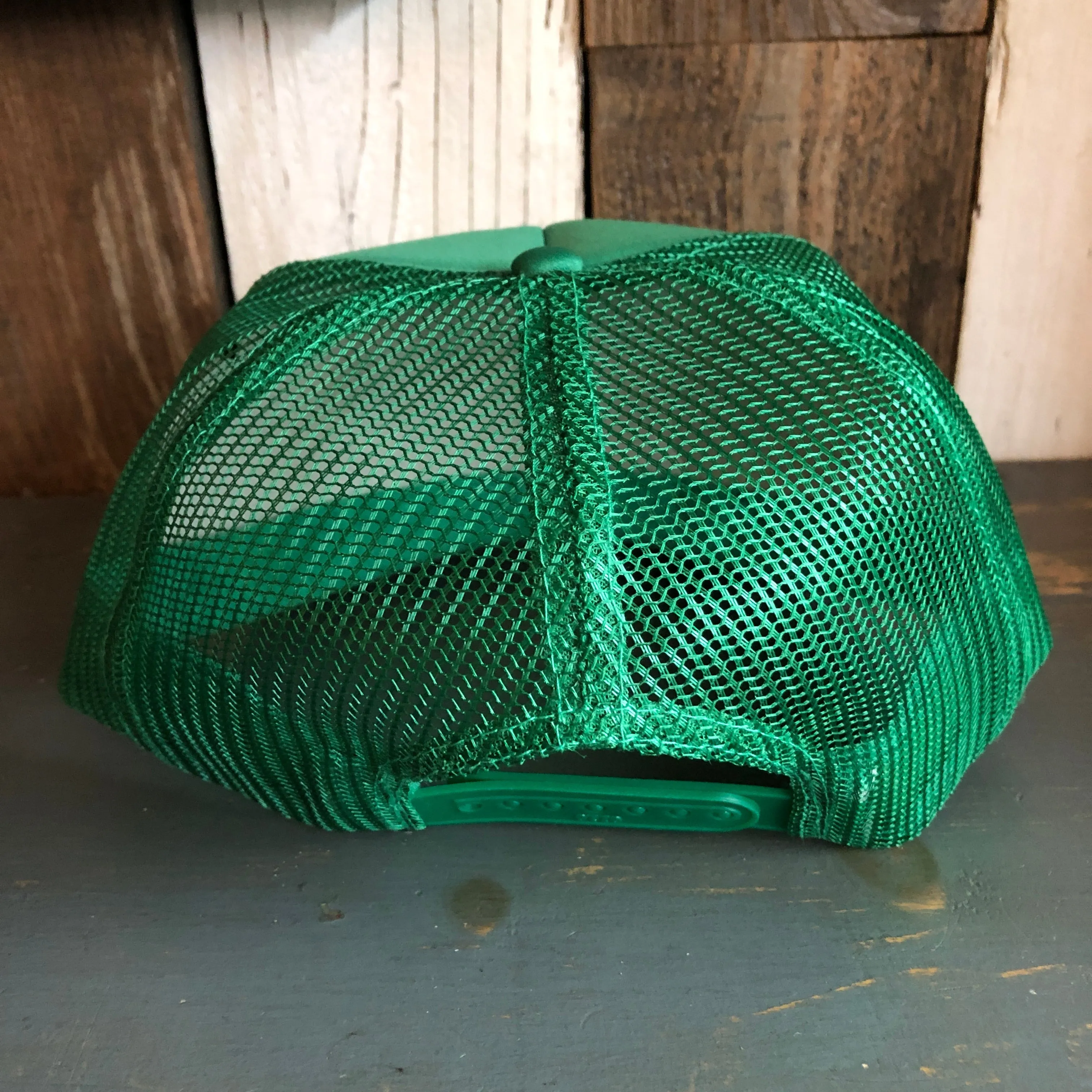 Hermosa Beach GOLF CARTS & YOGA PANTS High Crown Trucker Hat - Kelly Green