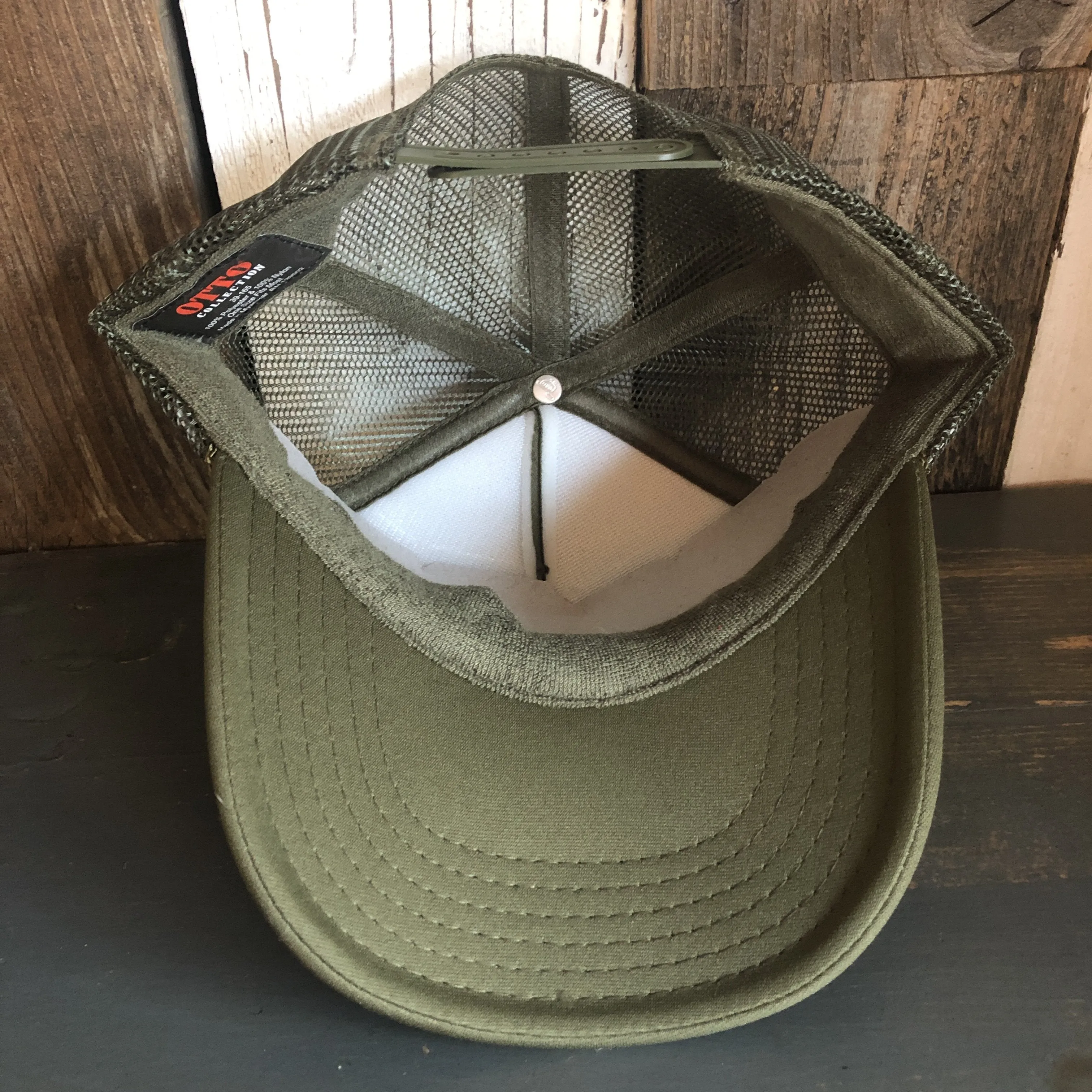 Hermosa Beach GOLF CARTS & YOGA PANTS High Crown Trucker Hat - Olive