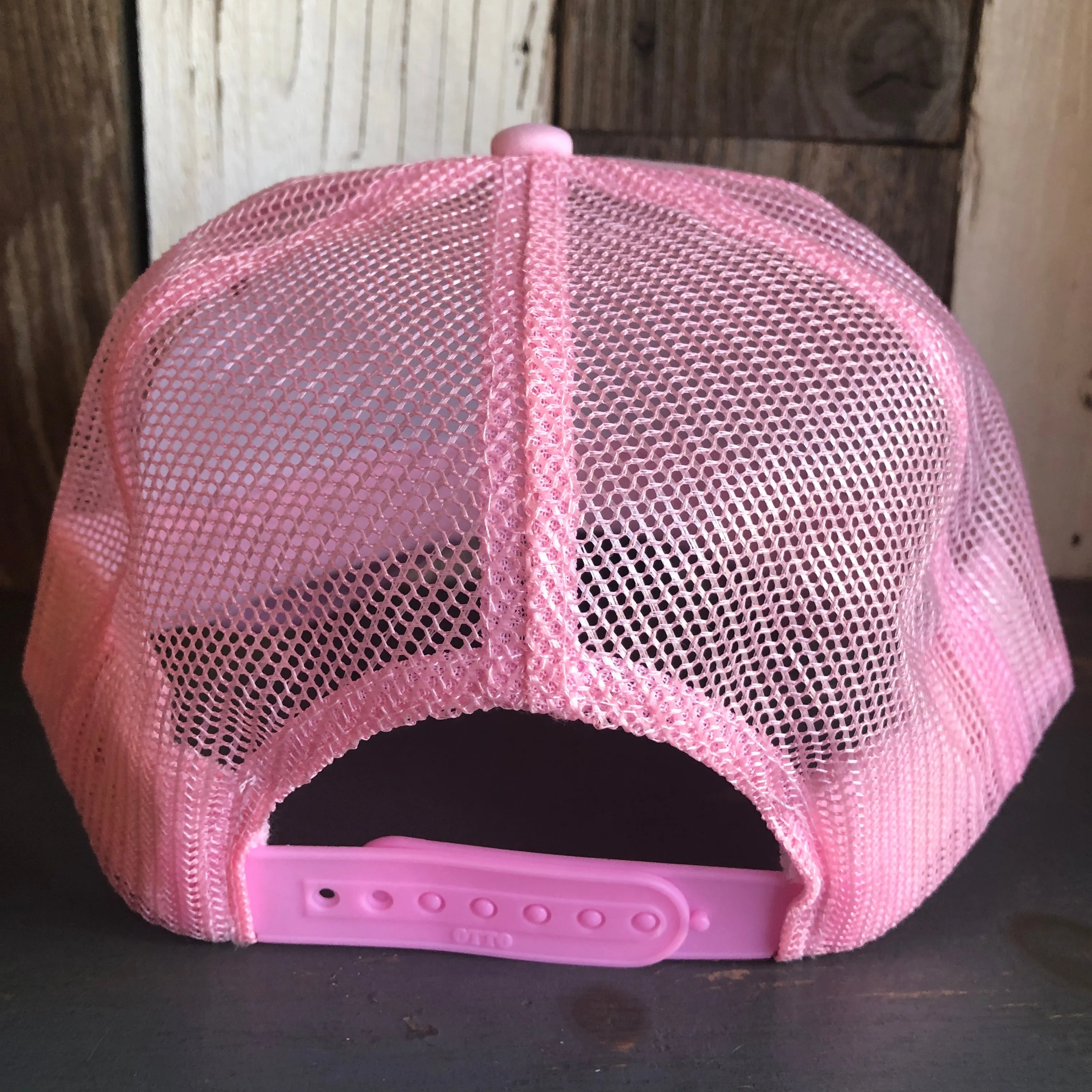 Hermosa Beach GOLF CARTS & YOGA PANTS High Crown Trucker Hat - Pink