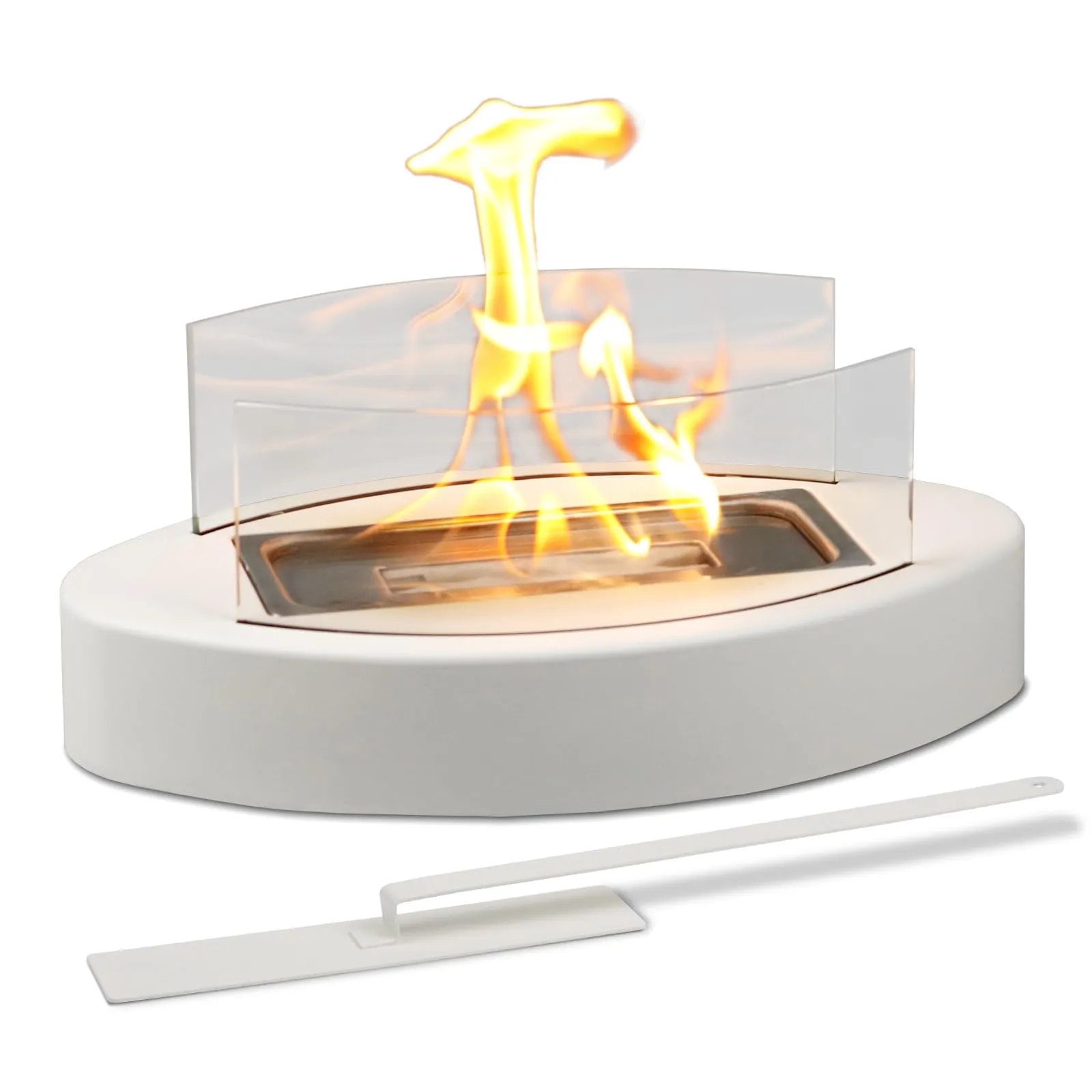 KORNIFUL Tabletop Fire Pit, Table Top Firepit for Indoor Home Decor, Easter Decoration Living Dining Room Patio Balcony Backyard Garden, Small Fireplace Fire Bowl Housewarming Gift