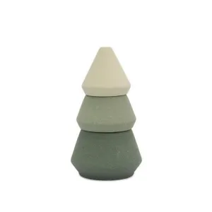 Large Green Ombre Tree Stack Candle (Cypress   Fir)