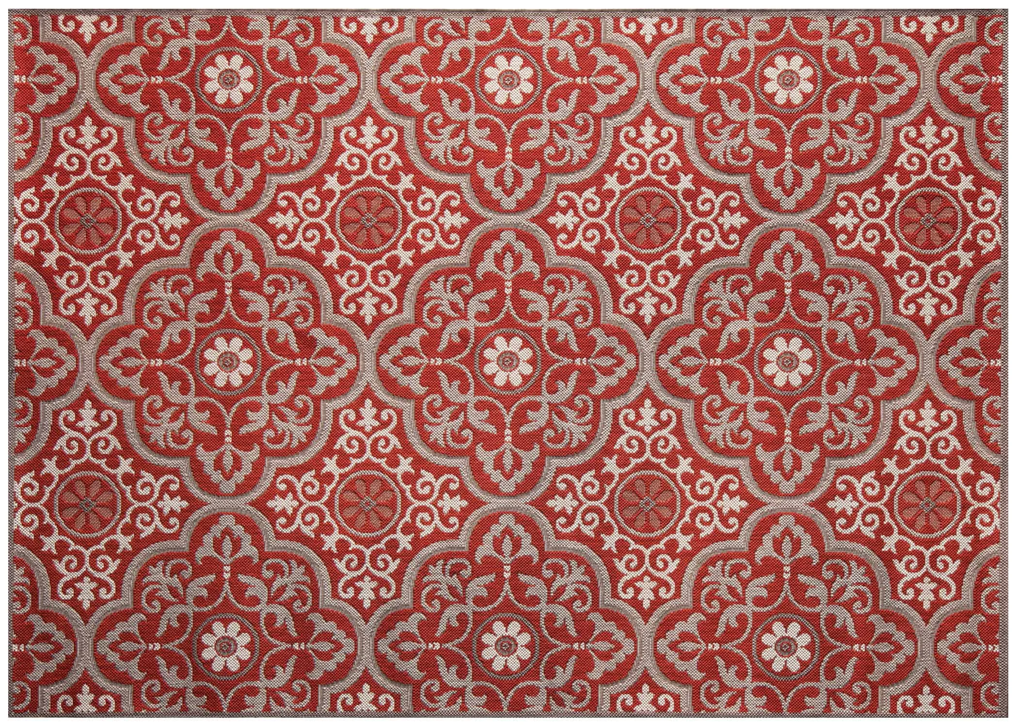 Mosaic-Ruby Outdoor Rug