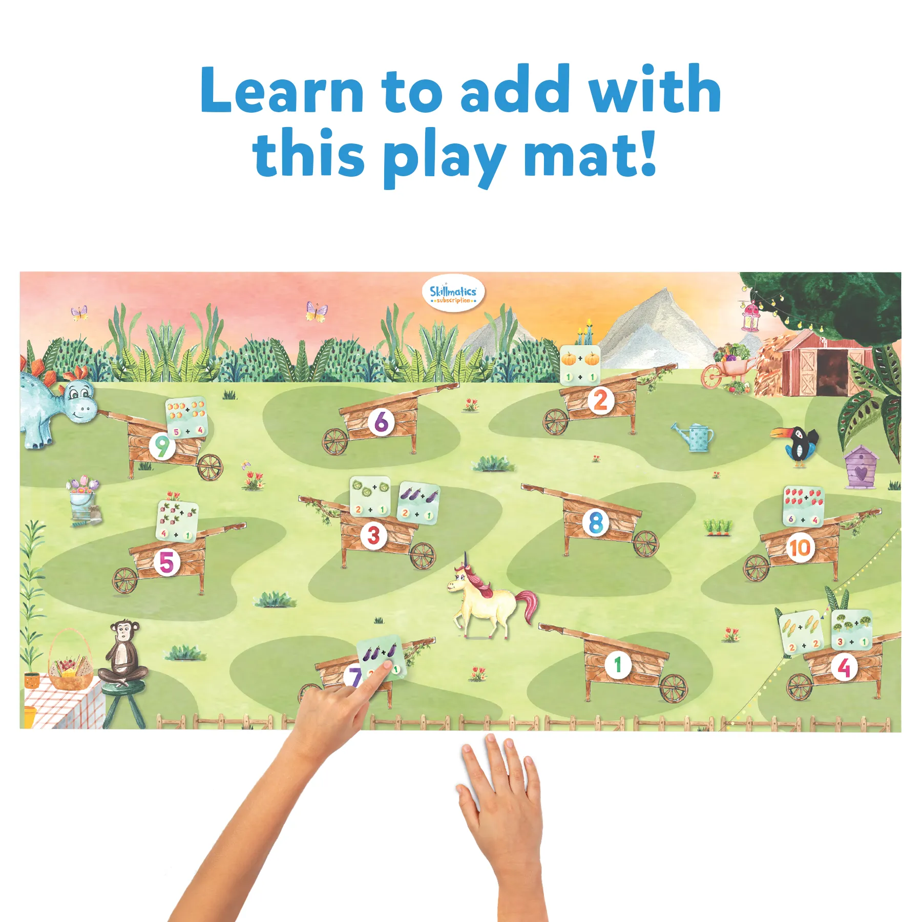 Preschool Toys : Counting Carts | Educational Activity Play Mats